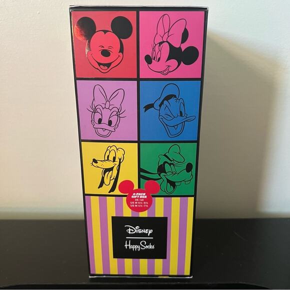 NIB W 5.5-9.5 Happy Socks Disney Mickey and Friends Happy Socks Box Set - Sm/Med - Picture 3 of 5